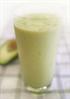 Cremet banan-avocado smoothies med mynte